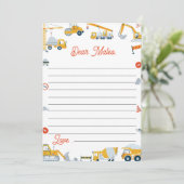 建設タイムカプセル ノート メッセージ カード (スタンド正面)