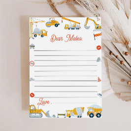 建設タイムカプセル ノート メッセージ カード