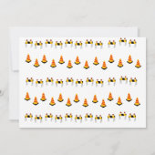 建設ダンプトラックショベル誕生日パーティー 招待状 (裏面)