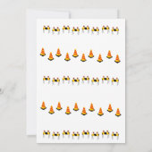 建設ダンプトラック男子ショベルパーティ写真 招待状 (裏面)