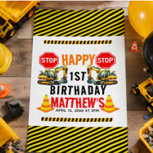 建設ダンプトラック 1歳の誕生日パーティー