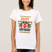 建設ダンプトラック 1歳の誕生日パーティー Tシャツ (正面)
