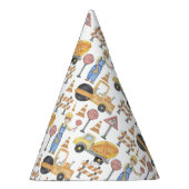 建設テーマの誕生日パーティー パーティーハット (右)
