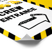 建設テーマパーティーサイン ポスター (角)