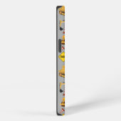 建設トラックの模様 iPhoneケース (右側面)