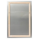 建設トラックの赤ちゃんファーストイヤー写真コラージュ メタルプリント (裏面)