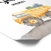 建設トラックダンプギフトはこちらパーティーサイン ポスター (角)