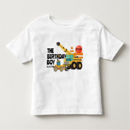 建設トラック | 子供の誕生日パーティー トドラーTシャツ