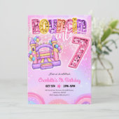建設トラック 5歳の誕生日 招待状 (スタンド正面)
