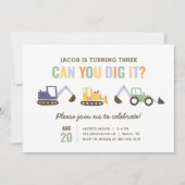 建設パーティーの招待状 招待状 (正面)