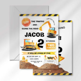 建設パーティーの招待状 誕生日パーティー どんないい年齢にも 招待状