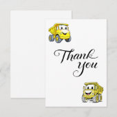 建設パーティー ブランク サンクスカード サンキューカード (正面/裏面)