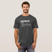 建設マソン - 面白い意味のTシャツ Tシャツ (正面フル)