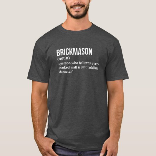 建設マソン - 面白い意味のTシャツ Tシャツ (正面)