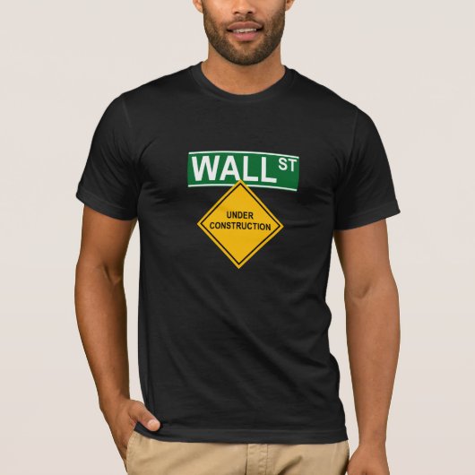 建設中のウォールストリート Tシャツ (正面)