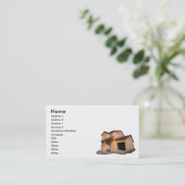 建設中の家 名刺 (スタンド正面)