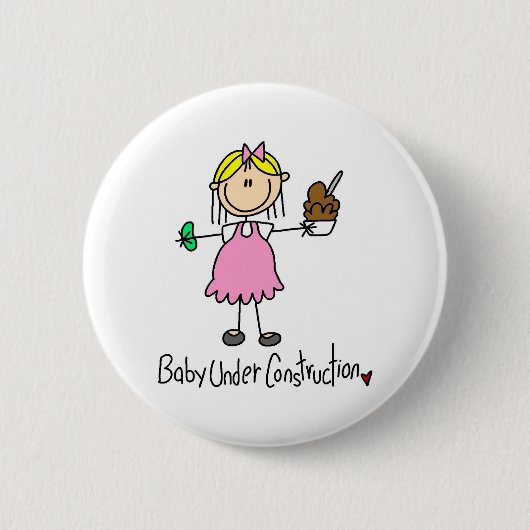 建設中の棒の姿のベビー 缶バッジ (正面)