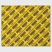 建設中の注意 ラッピングペーパー (フラット)