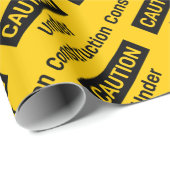 建設中の注意 ラッピングペーパー (ロールコーナー)