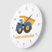 建設中のDumptruck ラージ壁時計 (傾斜)