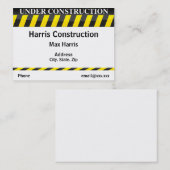 建設中 名刺 (正面/裏面)