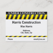 建設中 名刺 (正面)