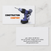 建設会社の名刺 名刺 (正面/裏面)