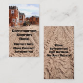 建設会社の名刺 名刺 (正面/裏面)