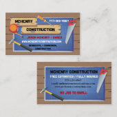 建設会社の名刺 名刺 (正面/裏面)