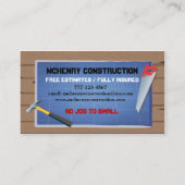 建設会社の名刺 名刺 (裏面)