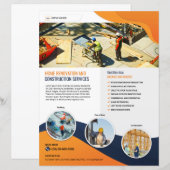 建設会社フライヤーテンプレート (正面/裏面)