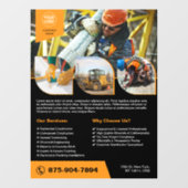 建設会社用カスタムウィンドウクリング ウィンドウサイン (シート)