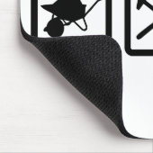 建設作業員のギア マウスパッド (コーナー)