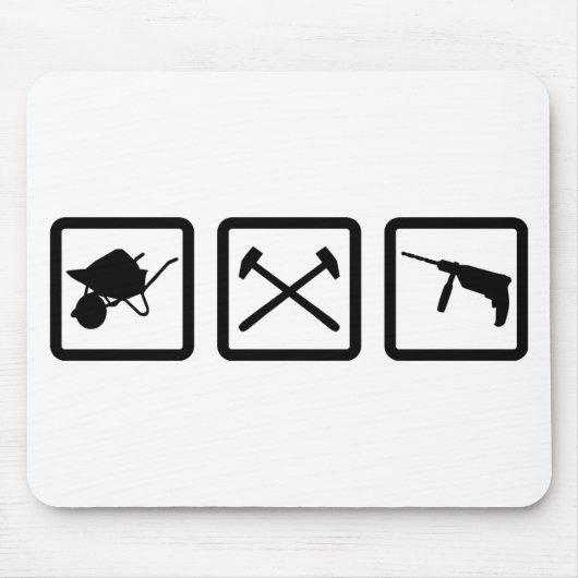 建設作業員のギア マウスパッド (正面)