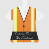 建設作業員のクリスマスのオーナメント オーナメント (正面)