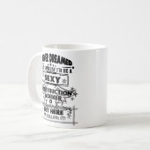 建設作業員のマグのコーヒー旅行おもしろいなギフト コーヒーマグカップ (正面左)