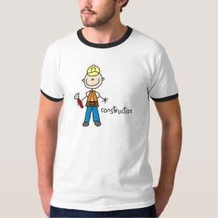 建設作業員のワイシャツ Tシャツ