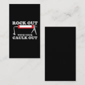 建設作業員の石はあなたのとコーキングします 名刺 (正面/裏面)