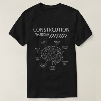 建設作業員の脳 – 楽しい建設業者と職人 Tシャツ