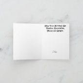 建設作業員サンタクリスマスカード カード (内部)