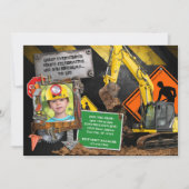 建設作業員パーティー招待状 招待状 (正面)