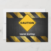 建設作業員パーティー招待状 招待状 (裏面)