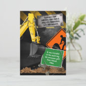 建設作業員感謝カード 招待状 (スタンド正面)