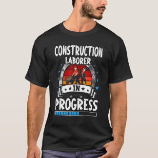 建設作業員見習い中研修生学生 Tシャツ