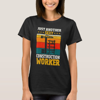建設作業員 ビル労働者 請負業者 Tシャツ