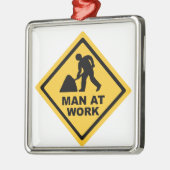 建設作業員 メタルオーナメント (左)