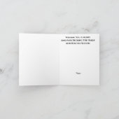 建設労働者とエルフのクリスマスカード カード (内部)