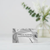 建設技師のデザイン 名刺 (スタンド正面)