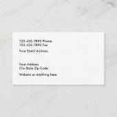 建設技師のデザイン 名刺 (裏面)