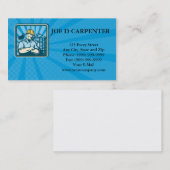 建設技師の監督の労働者 名刺 (正面/裏面)